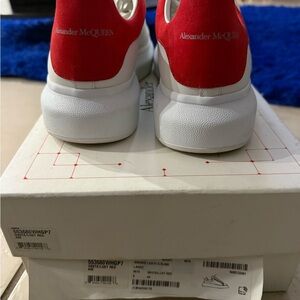 Alexander McQueen Kids Sneakers in Red and White